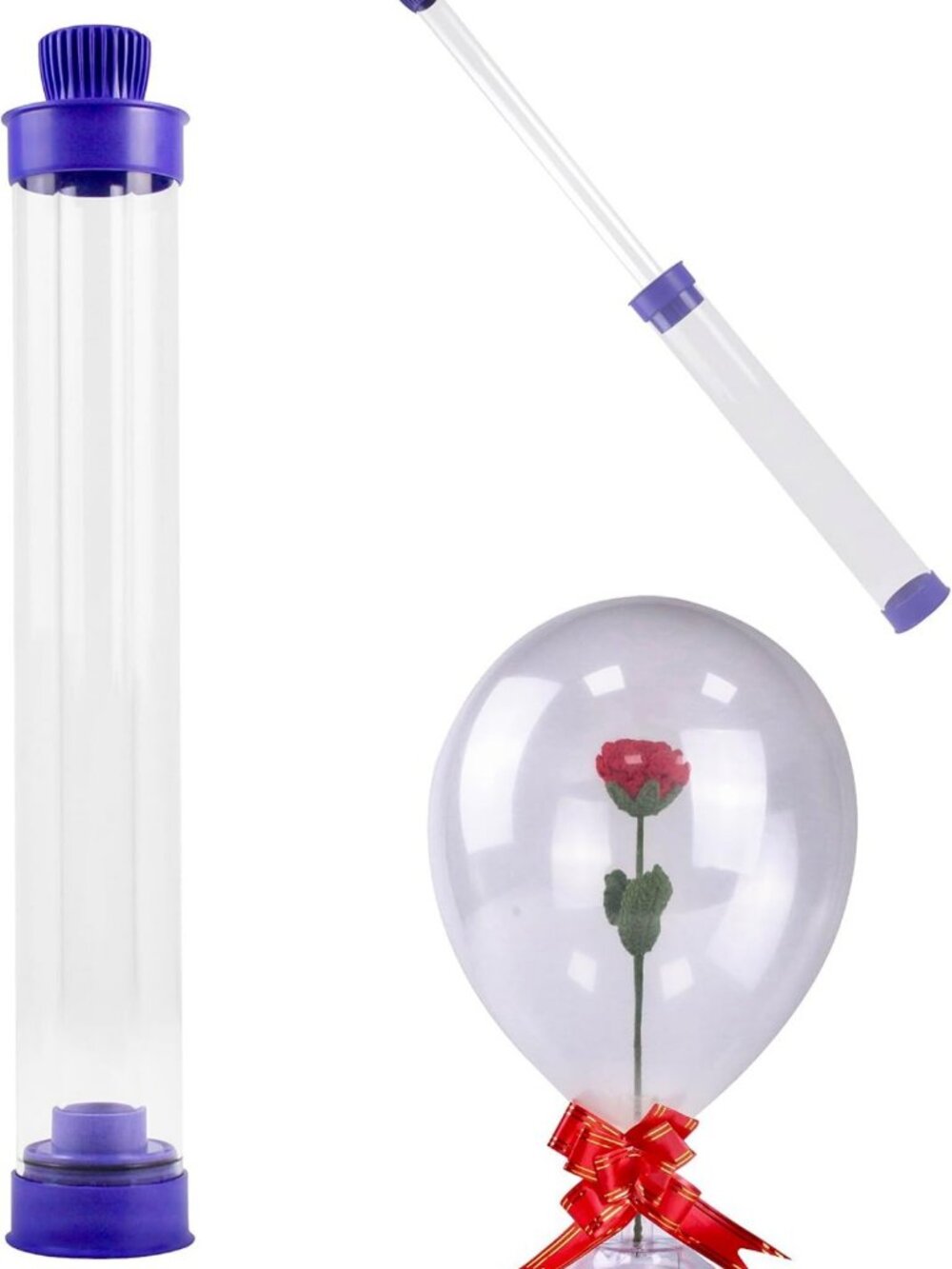 Large Purple Flower Stuffer Tube - 45x55 CM for Floral Arrangements & Crafts